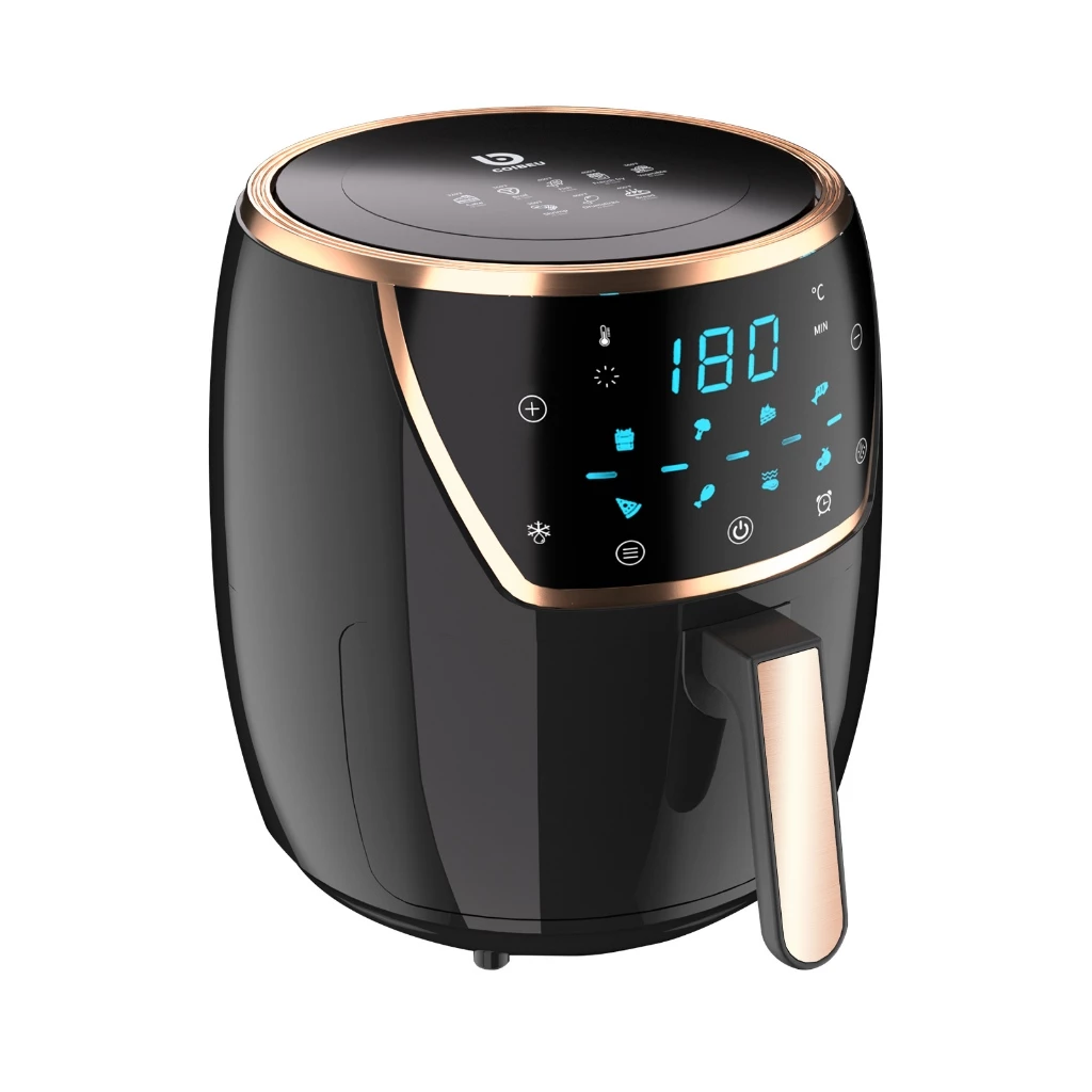 COIBEU Fritadeira Elétrica sem Óleo 5L Air Fryer Digital Touch 1500Watts Preto 127V/220V - Image 2