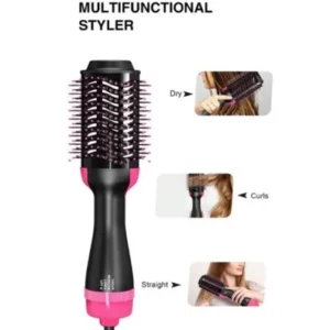 Escova Secadora Alisador Elétrica Quente Cabelo Com 3 Em1 Hair Styler