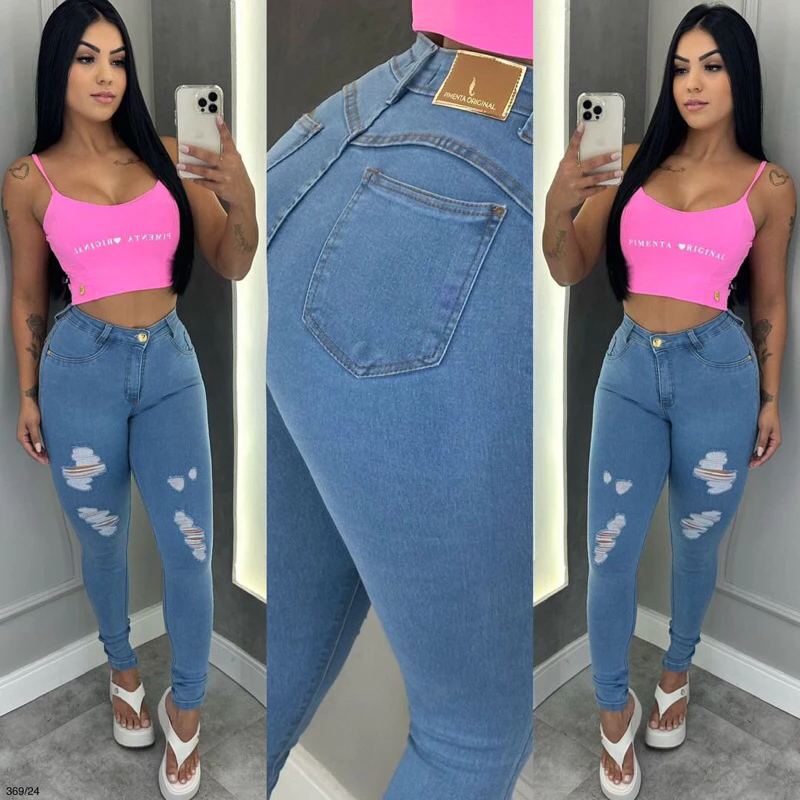 Calça jeans com lycra do 34 ao 56 pimenta doce Mary land e sal e pimenta original por favor ler a descrição do anuncio🌶️ - Image 2