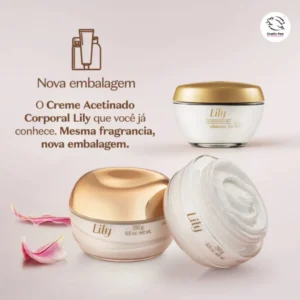 Kit com 2 Cremes Acetinado Lily O Boticário 250g