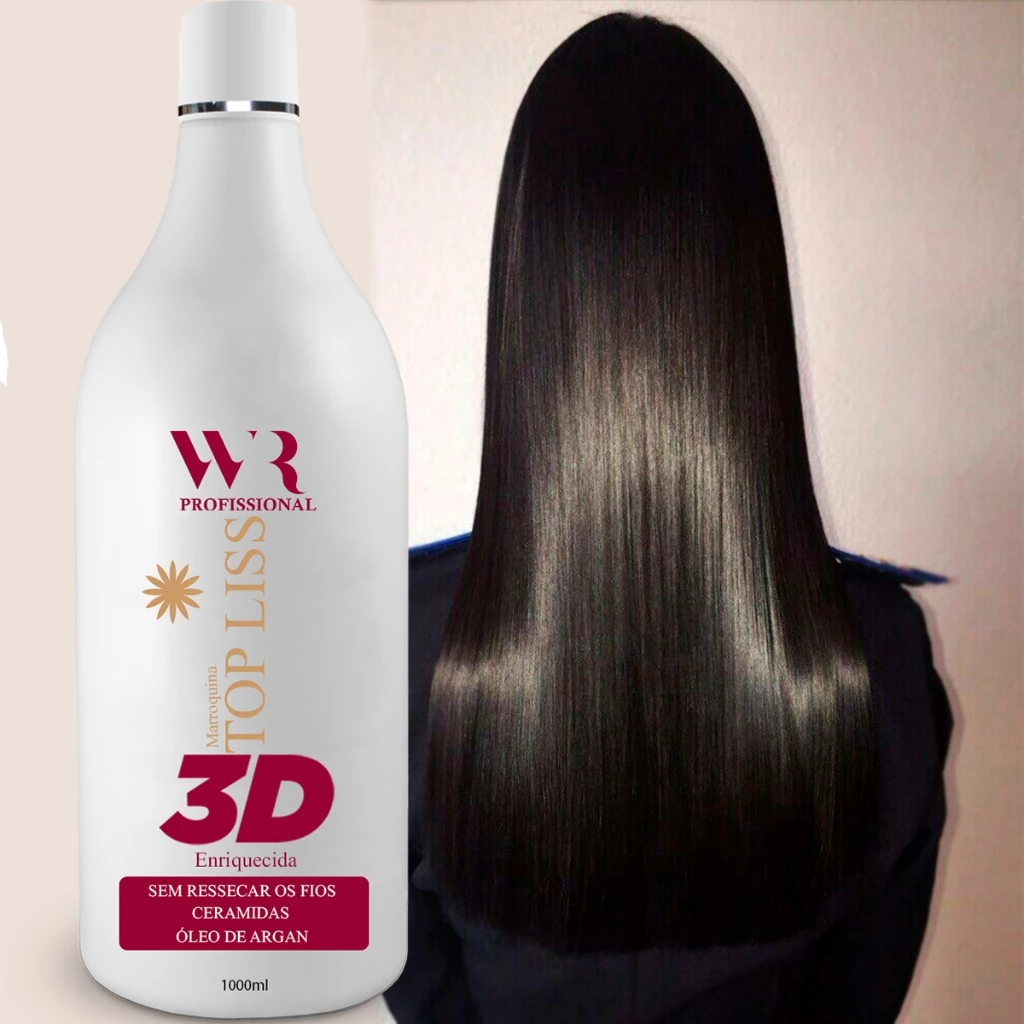Progressiva Marroquina Top liss 3D | Profissional | Com Óleo De Argan