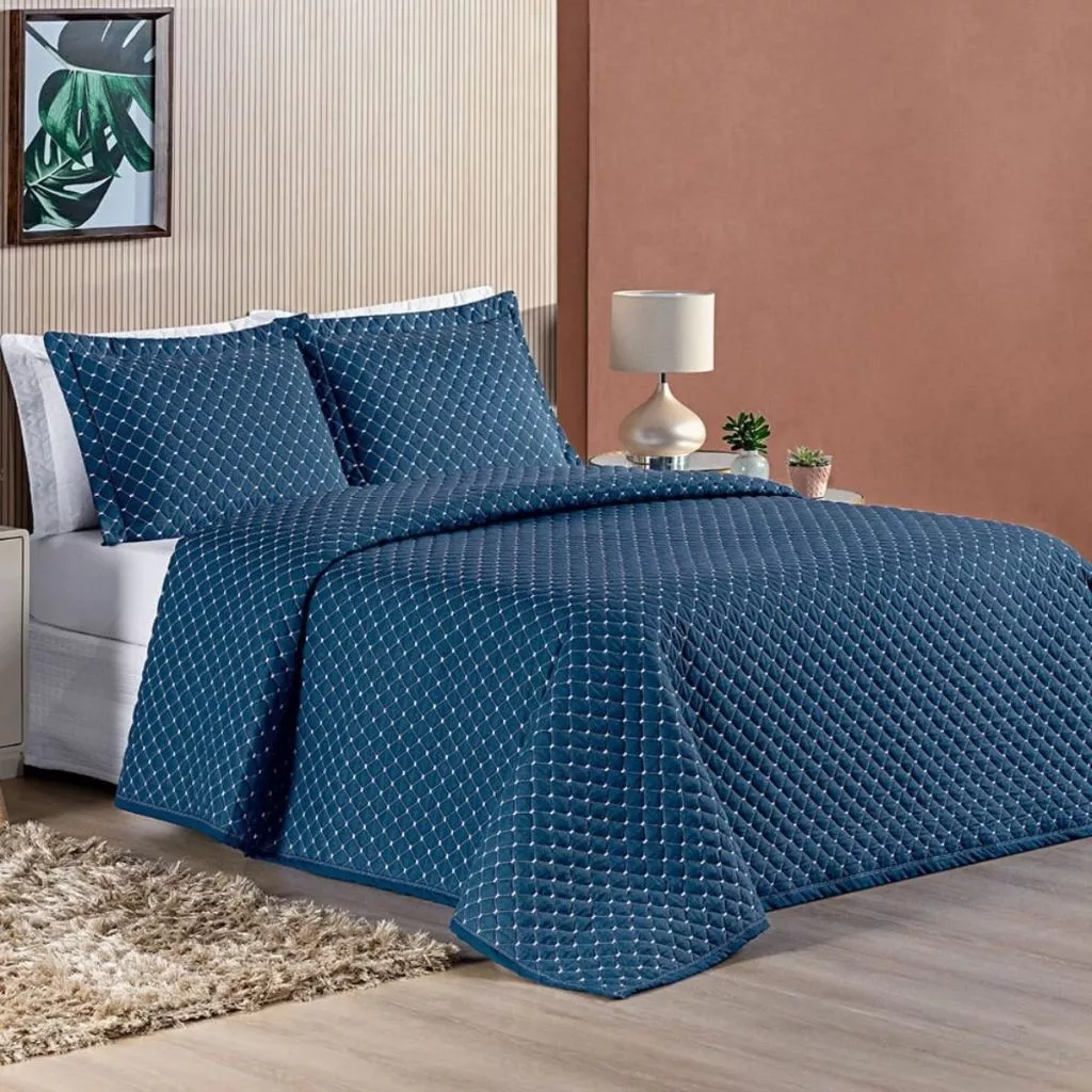 Cobre Leito 200 Fios King Ravena 03 Peças