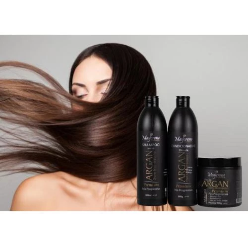 Cuidados Pós Progressiva Óleo de Argan Ouro Marroquino Shamp Cond Mascara + Óleo a Pronta Entrega