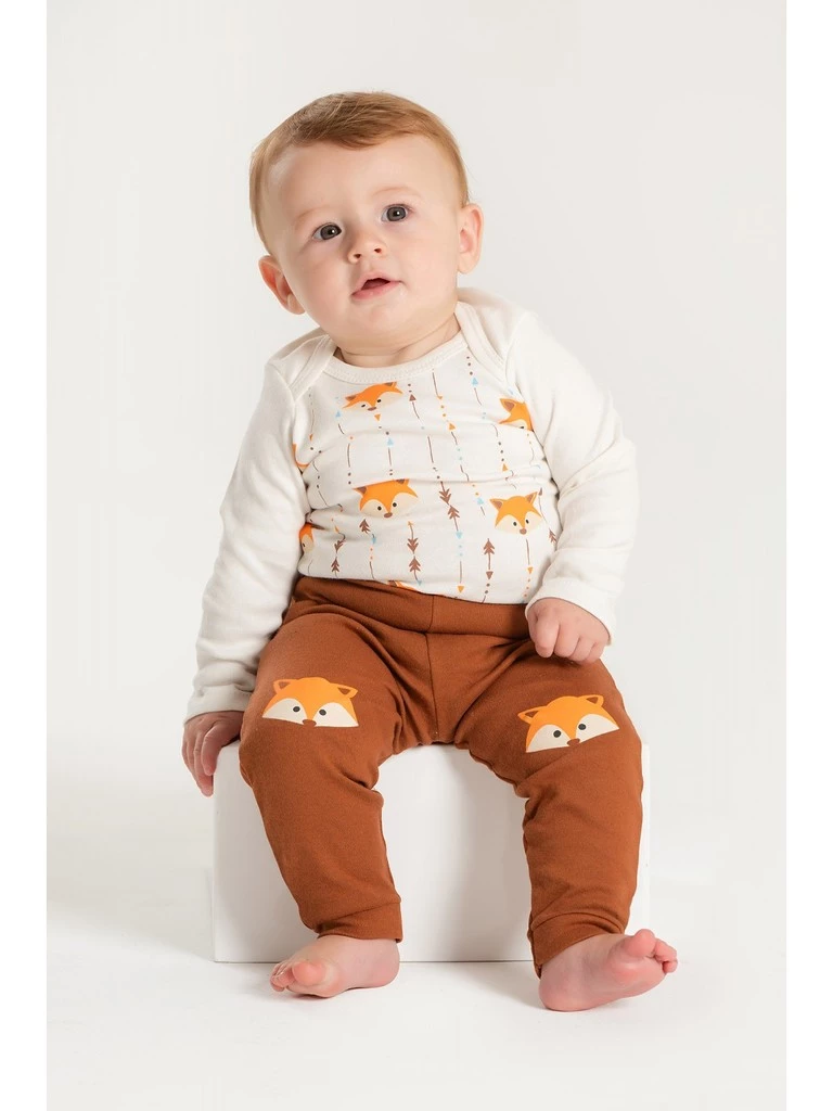 Kit Body Bebê Unissex Suedine Raposa Minimalista - Image 5