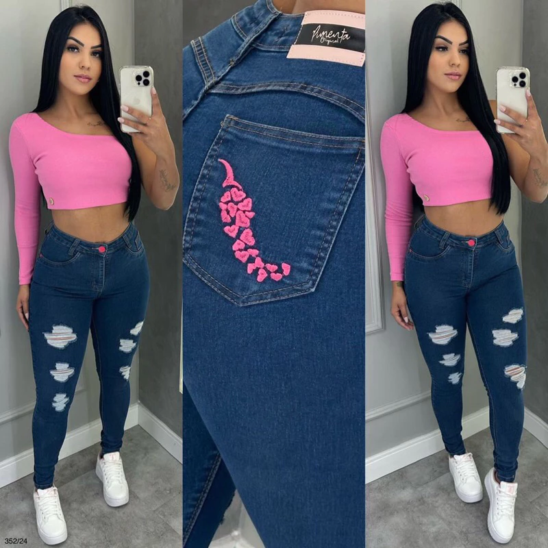 Calça jeans com lycra do 34 ao 56 pimenta doce Mary land e sal e pimenta original por favor ler a descrição do anuncio🌶️ - Image 8